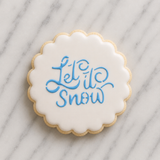 Let it Snow Cookie Stencil