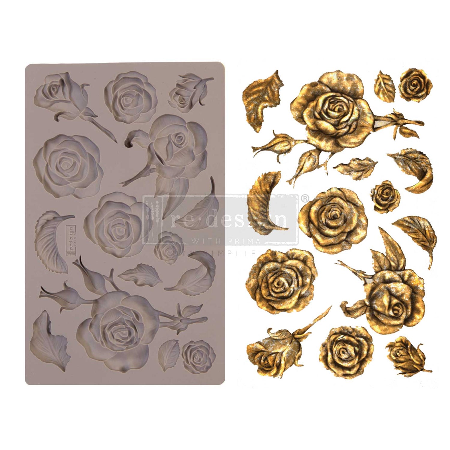 Redesign Decor Moulds® - Fragrant Roses - 5