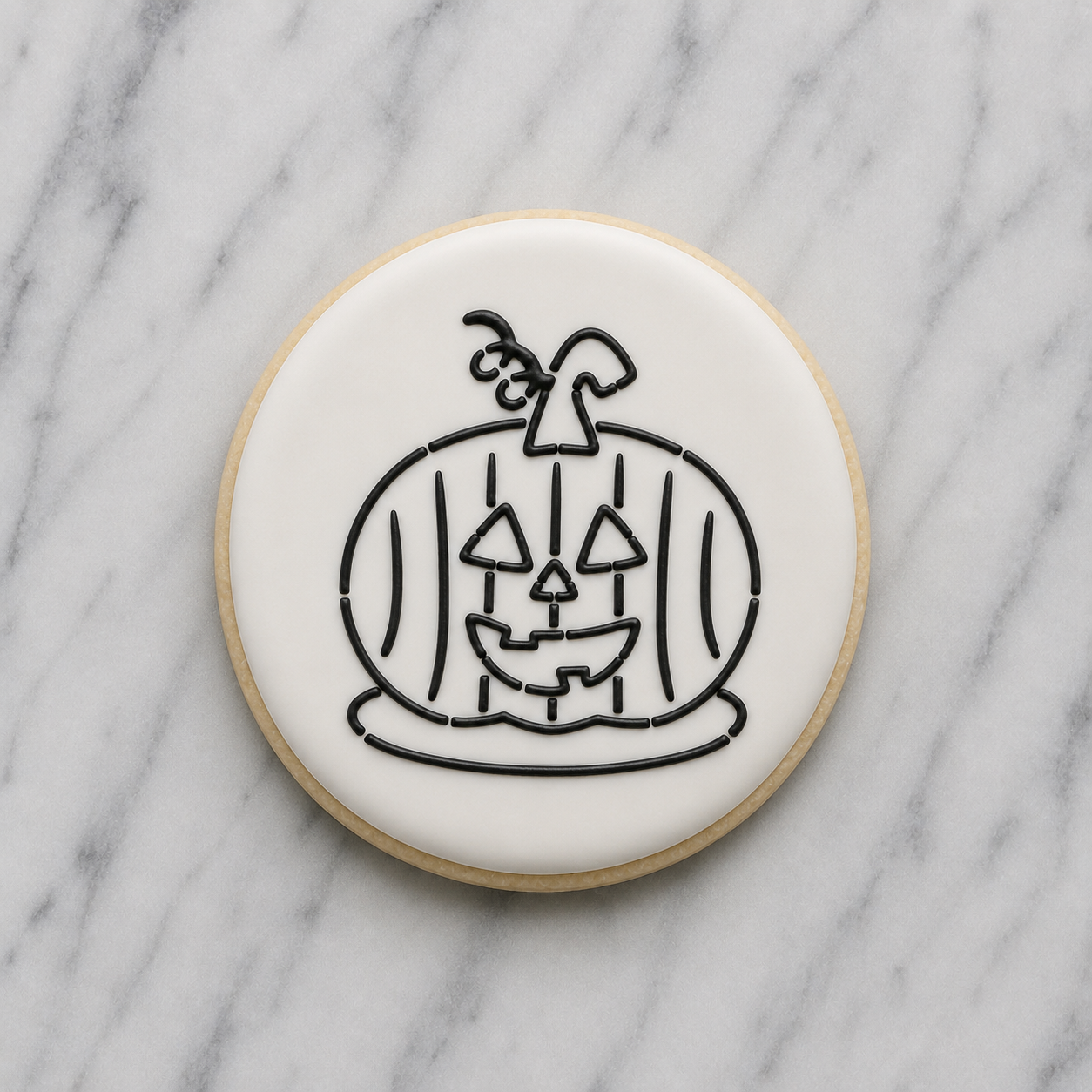 Cute Pumpkin PYO Cookie Stencil