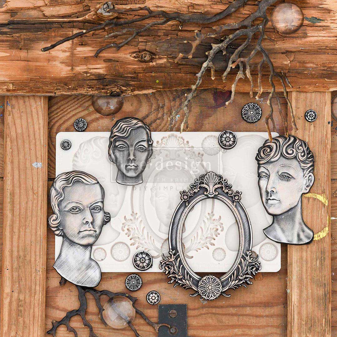 Finnabair Moulds - Vintage Ladies - 1 pc, 5