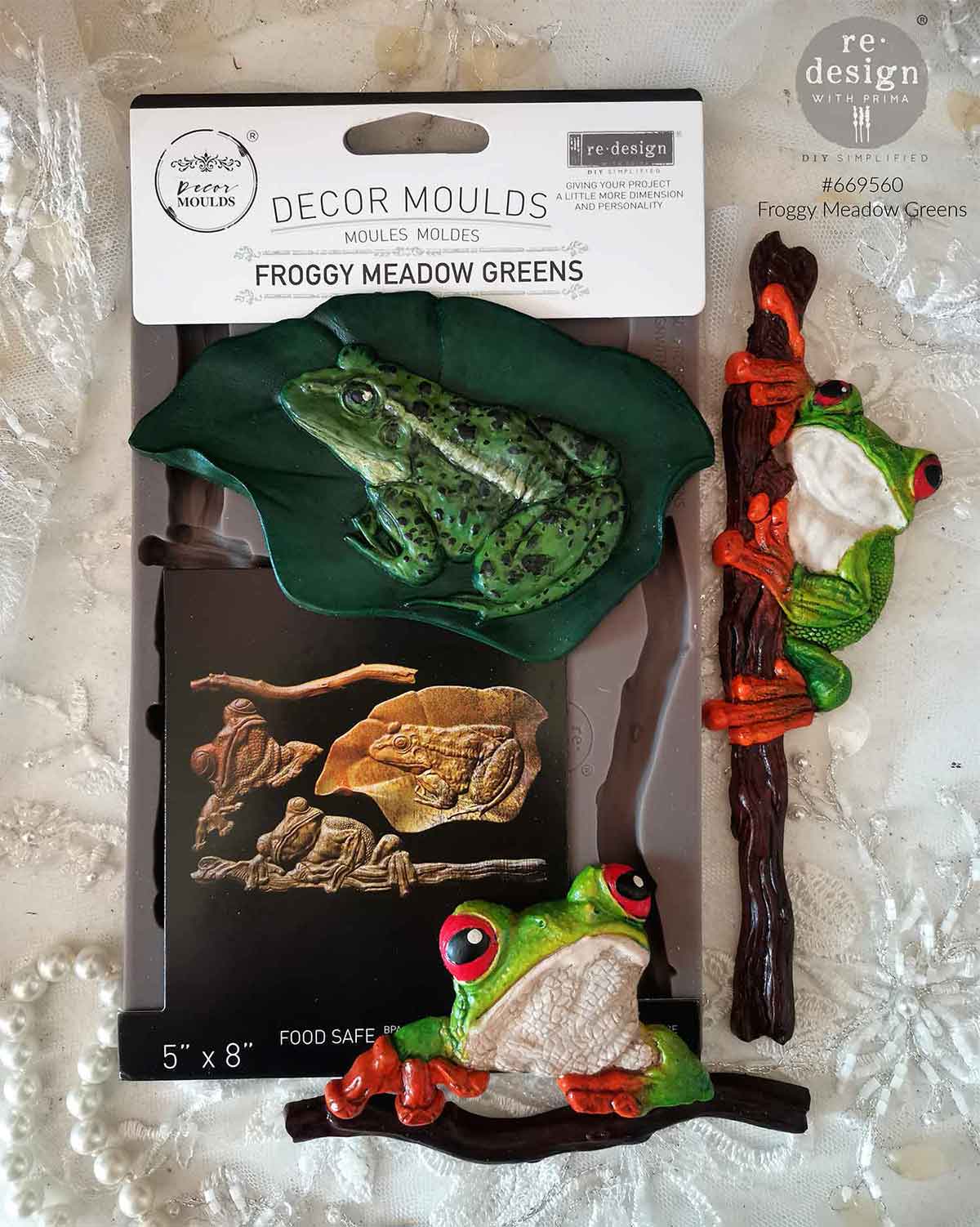 Decor Moulds® - Froggy Meadow Greens - 1 pc, 5
