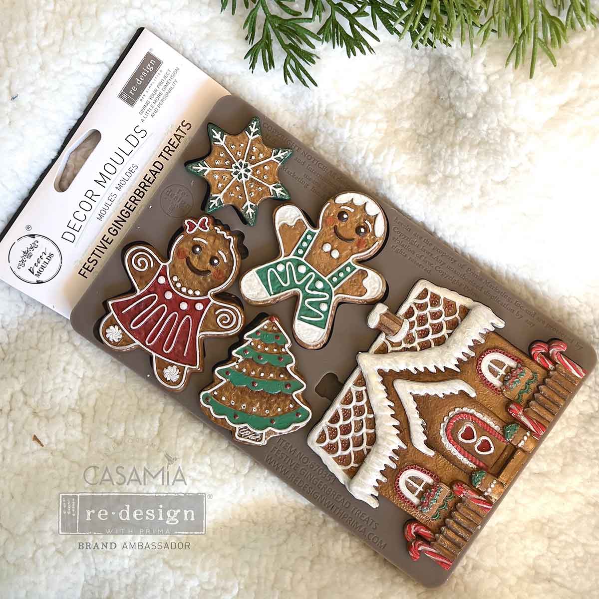 Decor Moulds® - Festive Gingerbread Treats - 1 pc, 5