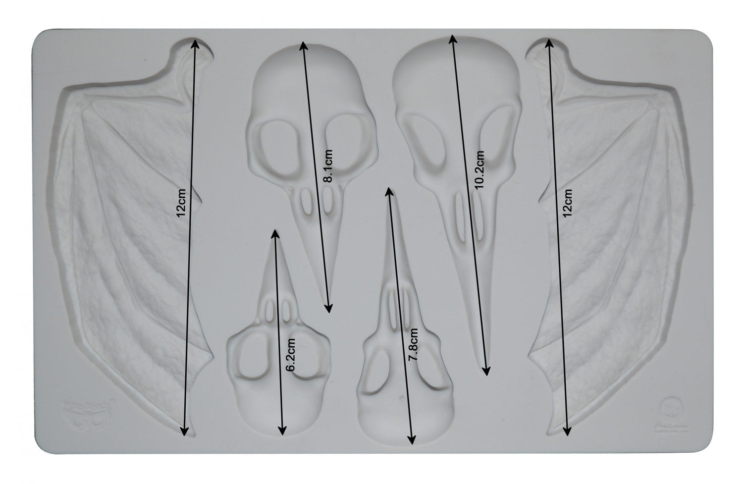 Finnabair - Moulds - Birds and Bats - 1 pc, 5x8 in Copyright #VA0002325590