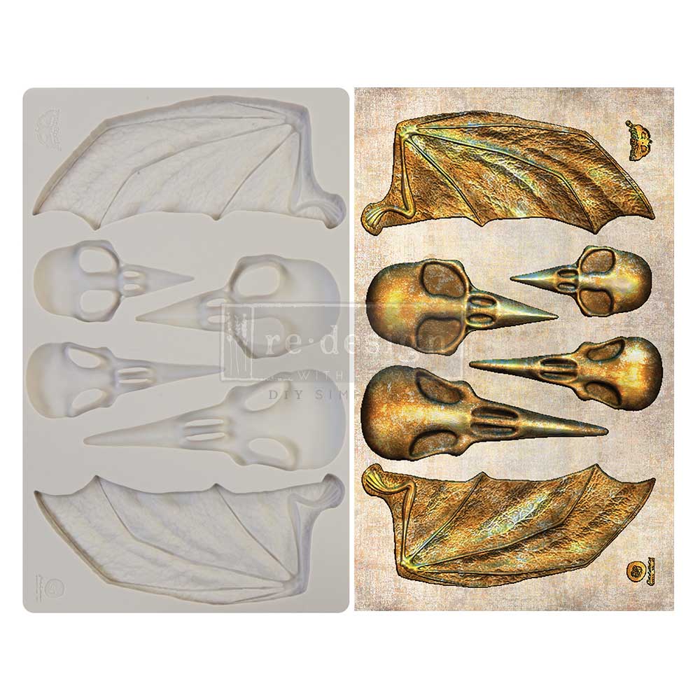 Finnabair - Moulds - Birds and Bats - 1 pc, 5x8 in Copyright #VA0002325590