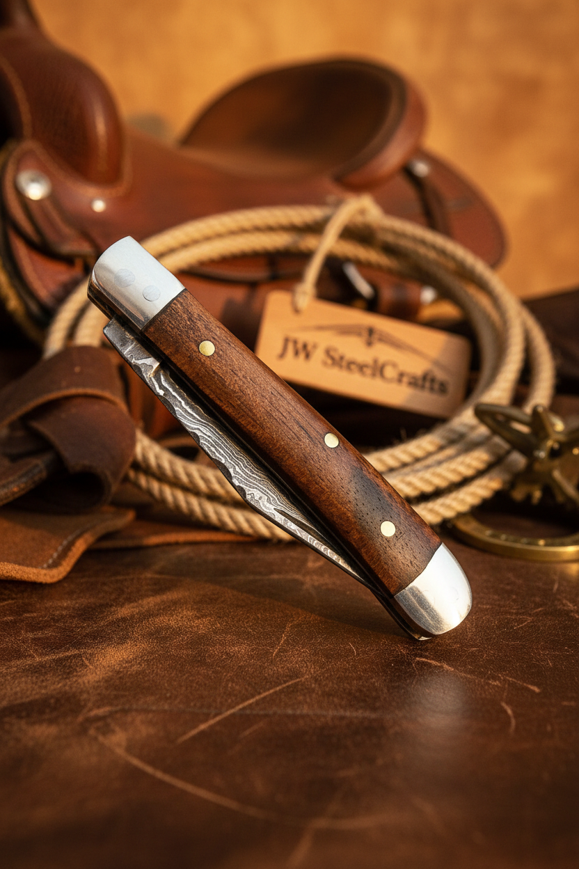 Rosewood Folding Knife 7.5