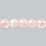 8mm Rose Quartz Plain Round Beads 16 inch 50 pieces
