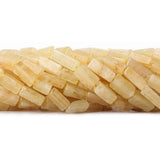 8mm Yellow Aventurine Plain Rectangles 14 inch 34 beads
