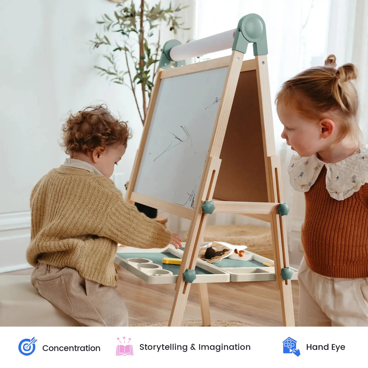 Tiny Land® Pink Magnitales Easel & Paper Roll Set by Tiny Land INC, product image 18