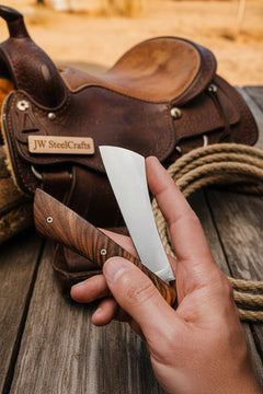 Cleaverfold Pocket Knife 7" Handmade Stainless Steel Cleaver Blade by JW SteelCrafts, product image 3