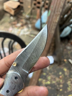 Rosewood Trail Folder Knife 6" Handmade Rosewood Handle EDC Folder by JW SteelCrafts, product image 6