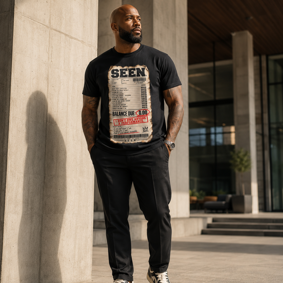 BALANCE DUE: $0.00 | The SEEN. Receipt Tee