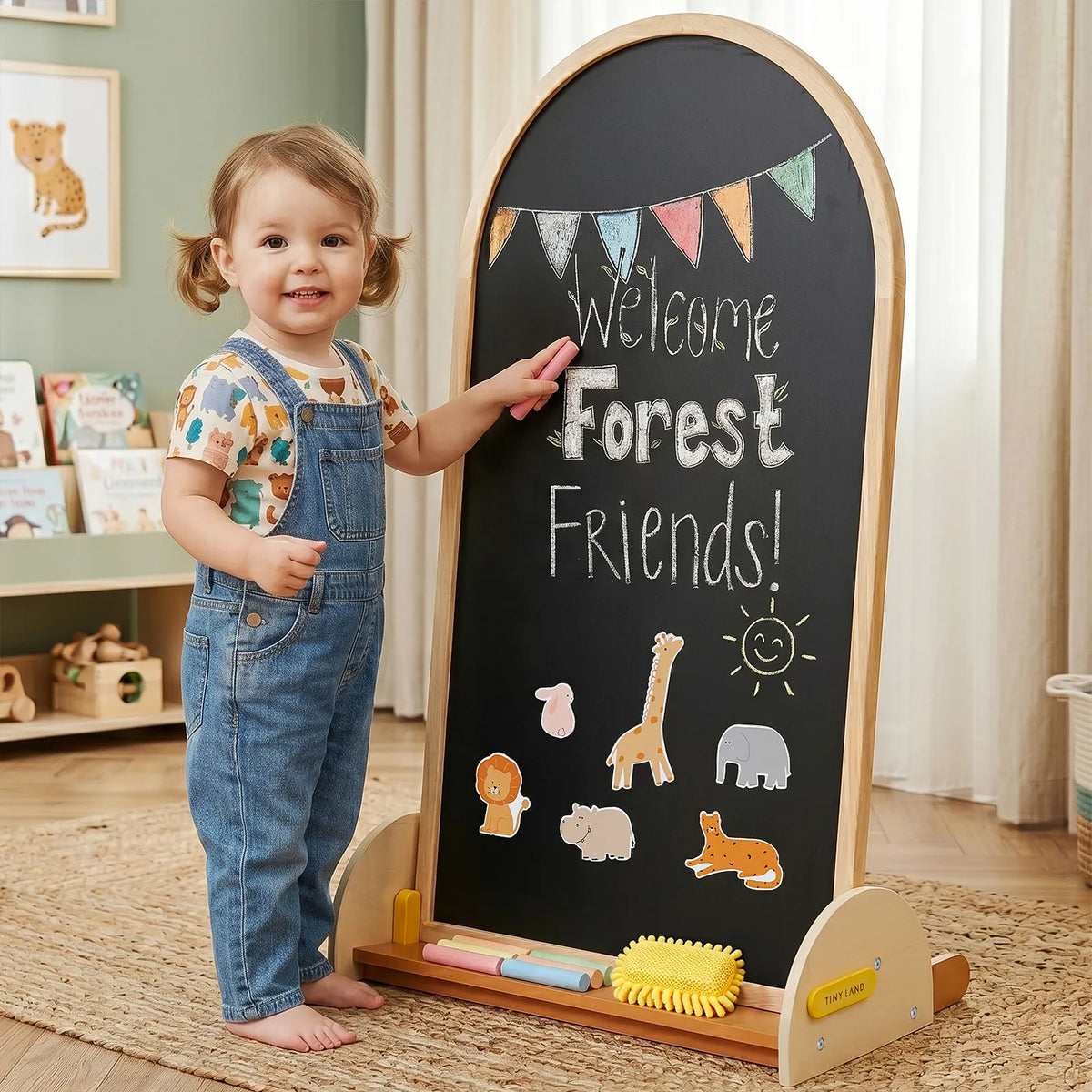 Tiny Land® Double-Sided Arched Magnet Chalkboard by Tiny Land INC, product image 14