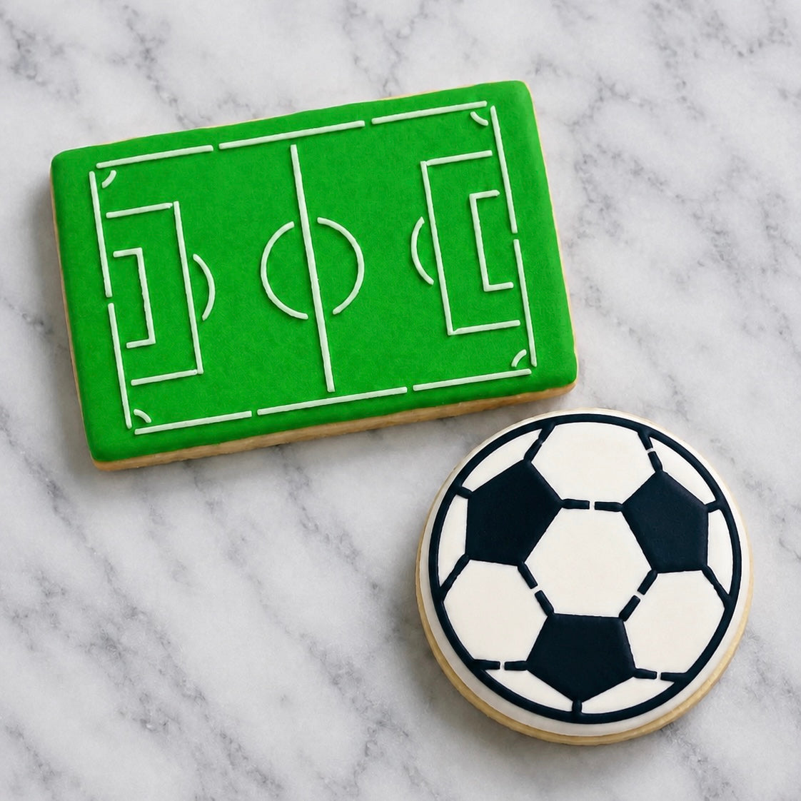 Soccer Field Cookie Stencil