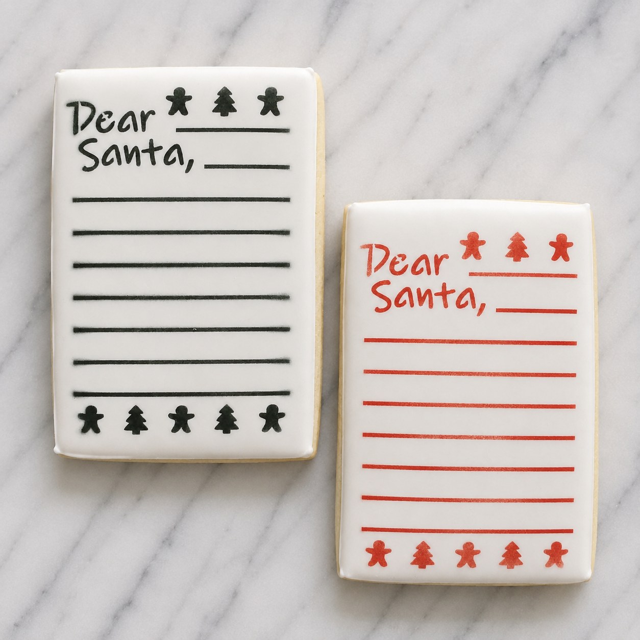 Letter to Santa Cookie Stencil
