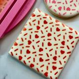 Sugar Hearts Pattern Stencil