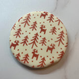 Nordic Winter Pattern Stencil: Deer, Pine Trees