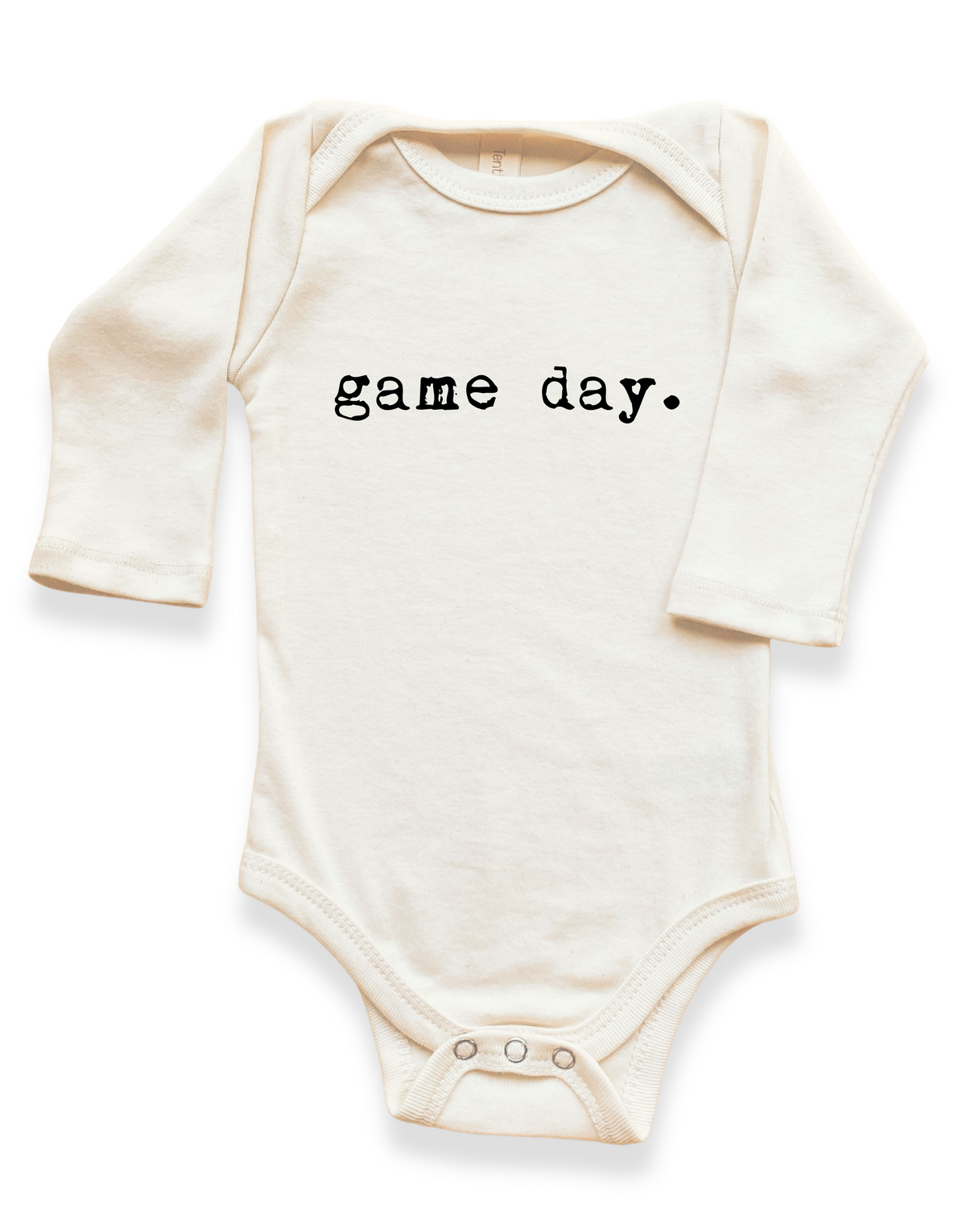 Game Day Organic Bodysuit Long Sleeve by Tenth & Pine