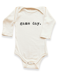 Game Day Organic Bodysuit Long Sleeve by Tenth & Pine