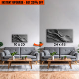 Upgrade Your 20x10 Inches 'Black Minimalist Wall Art' Canvas To 48x24 Inches