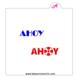 Ahoy Cookie Stencil