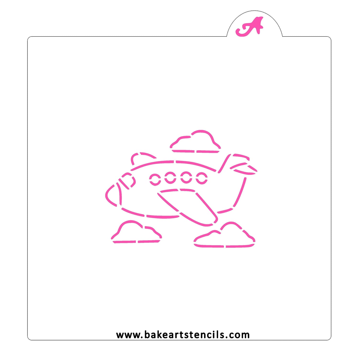 Airplane PYO Cookie Stencil