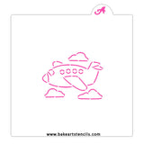 Airplane PYO Cookie Stencil