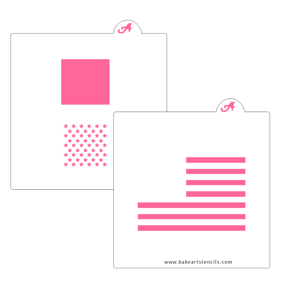 American Flag Stencil Set