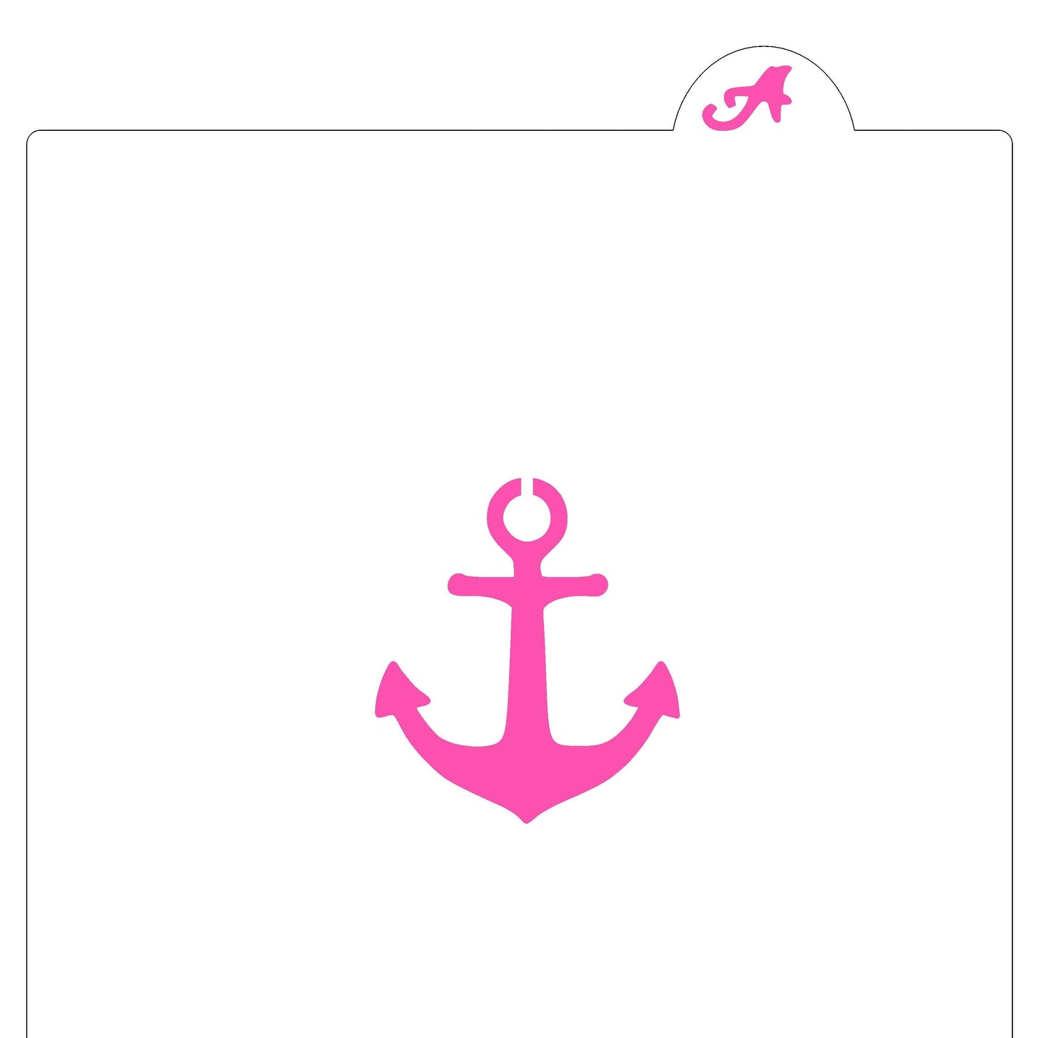 Anchor Cookie Stencil