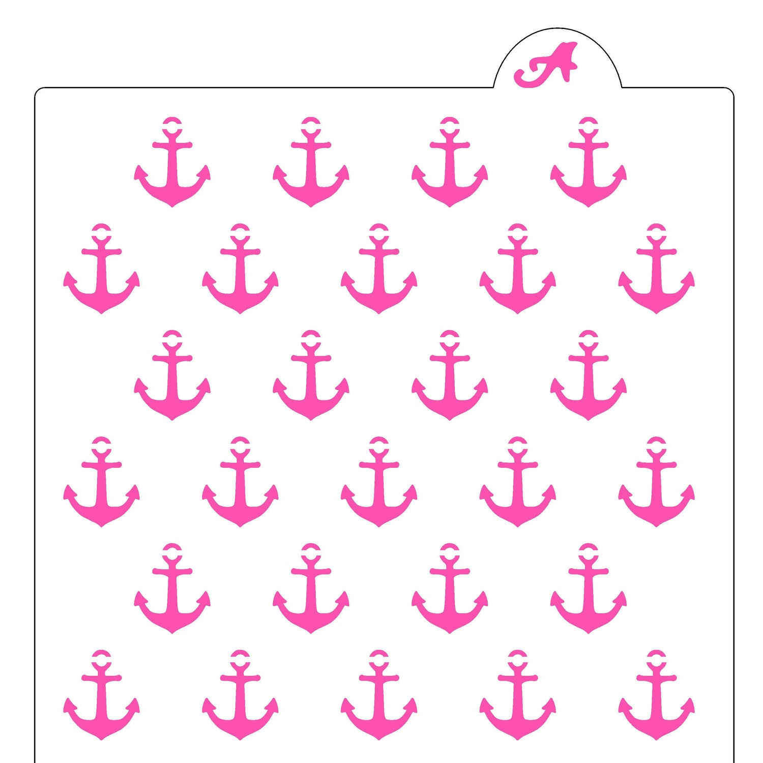 Anchor Pattern Stencil