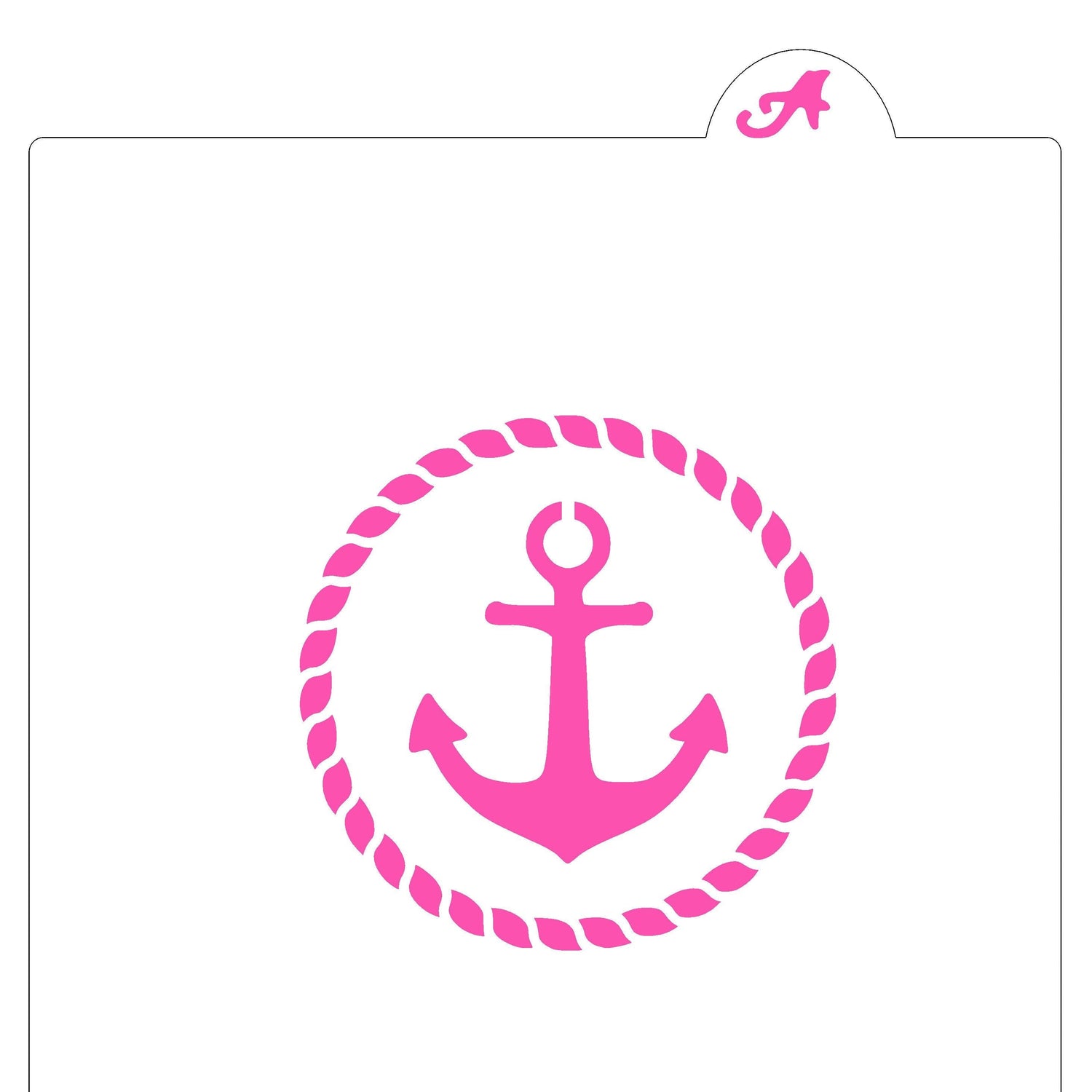 Anchor Rope Stencil