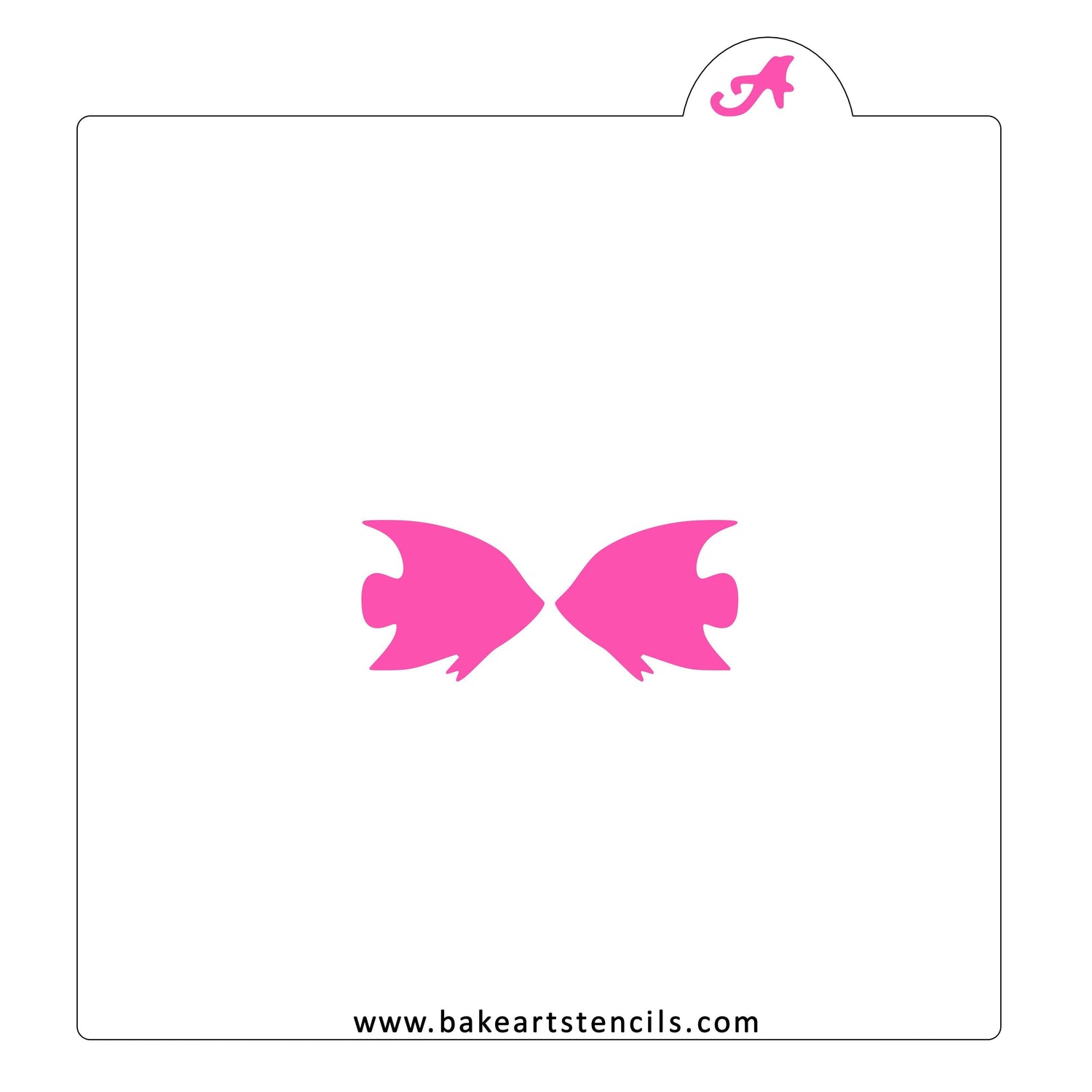 Angel Fish Kiss Stencil