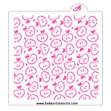 Apple Hearts Stencil Set