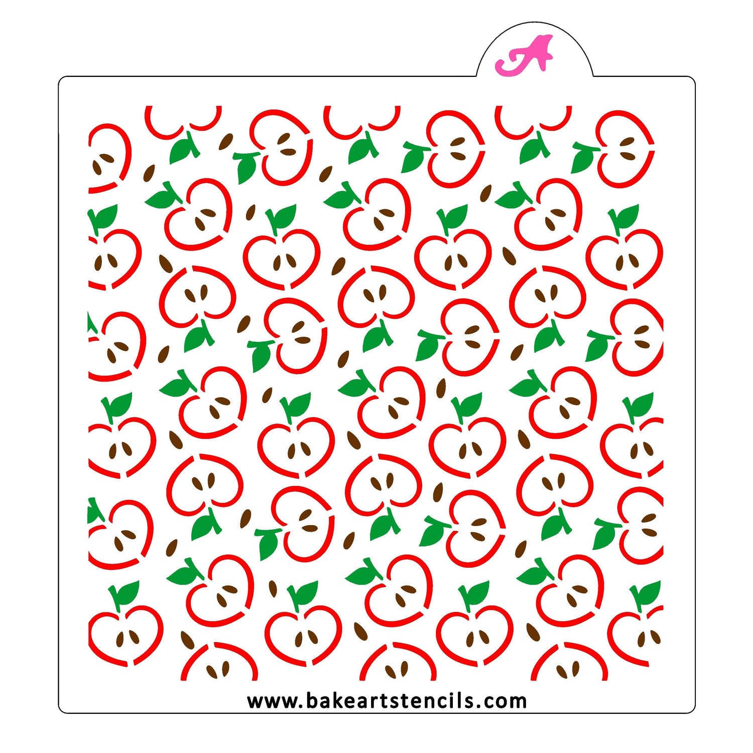 Apple Hearts Stencil Set
