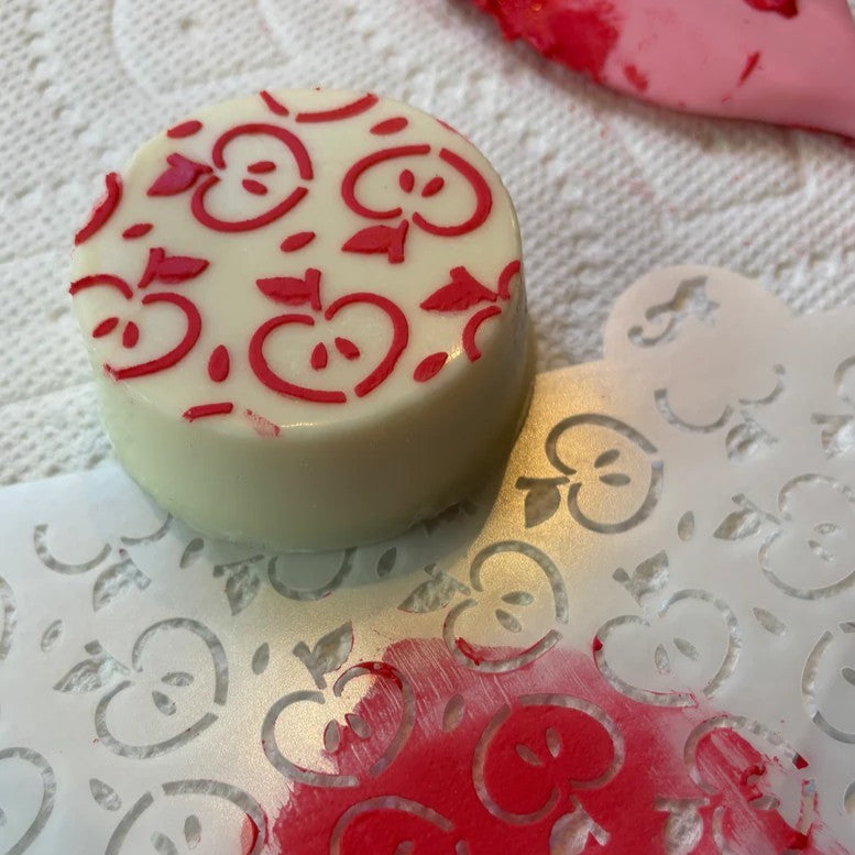 Apple Hearts Stencil Set