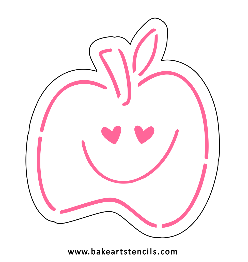 Apple of My Eye Cookie Cutter and Stencil Set
