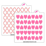 Argyle Hearts Stencil Set