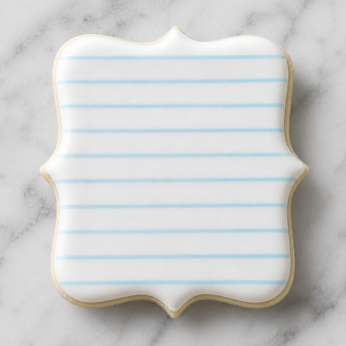 Notebook Paper Lines Cookie Stencil