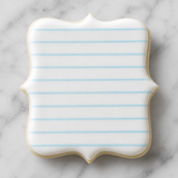 Notebook Paper Lines Cookie Stencil
