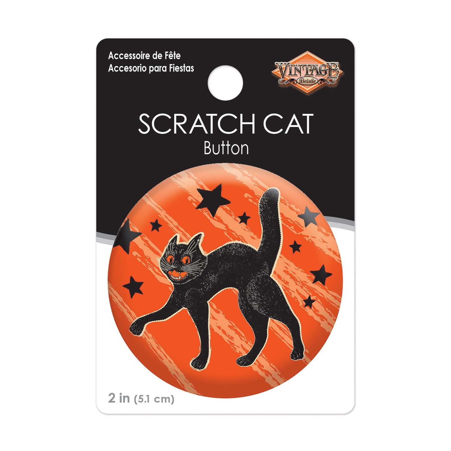 Beistle Vintage Halloween Retro Design Buttons