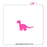 Baby Brontosaurus Stencil