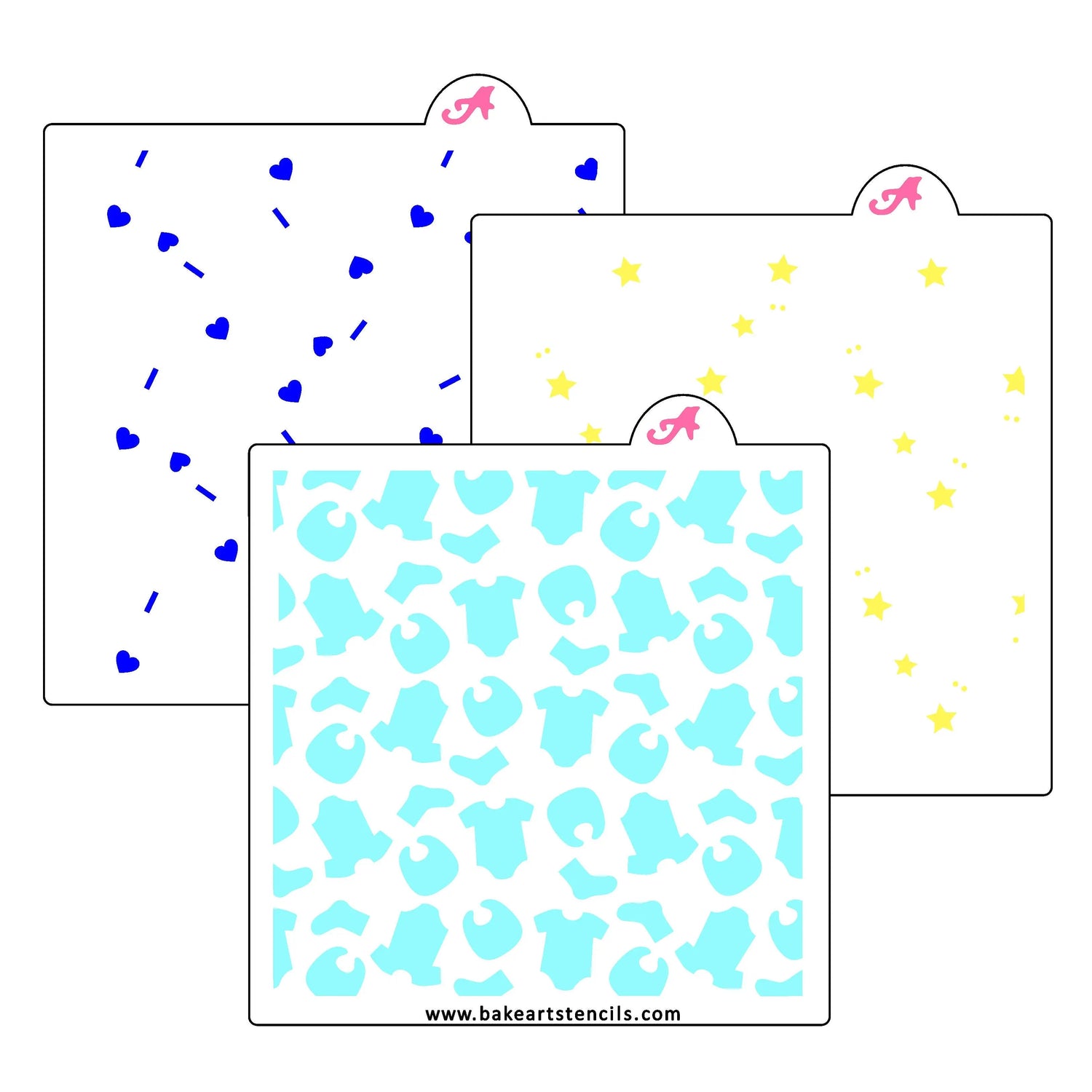 Baby Clothes Stencil Set