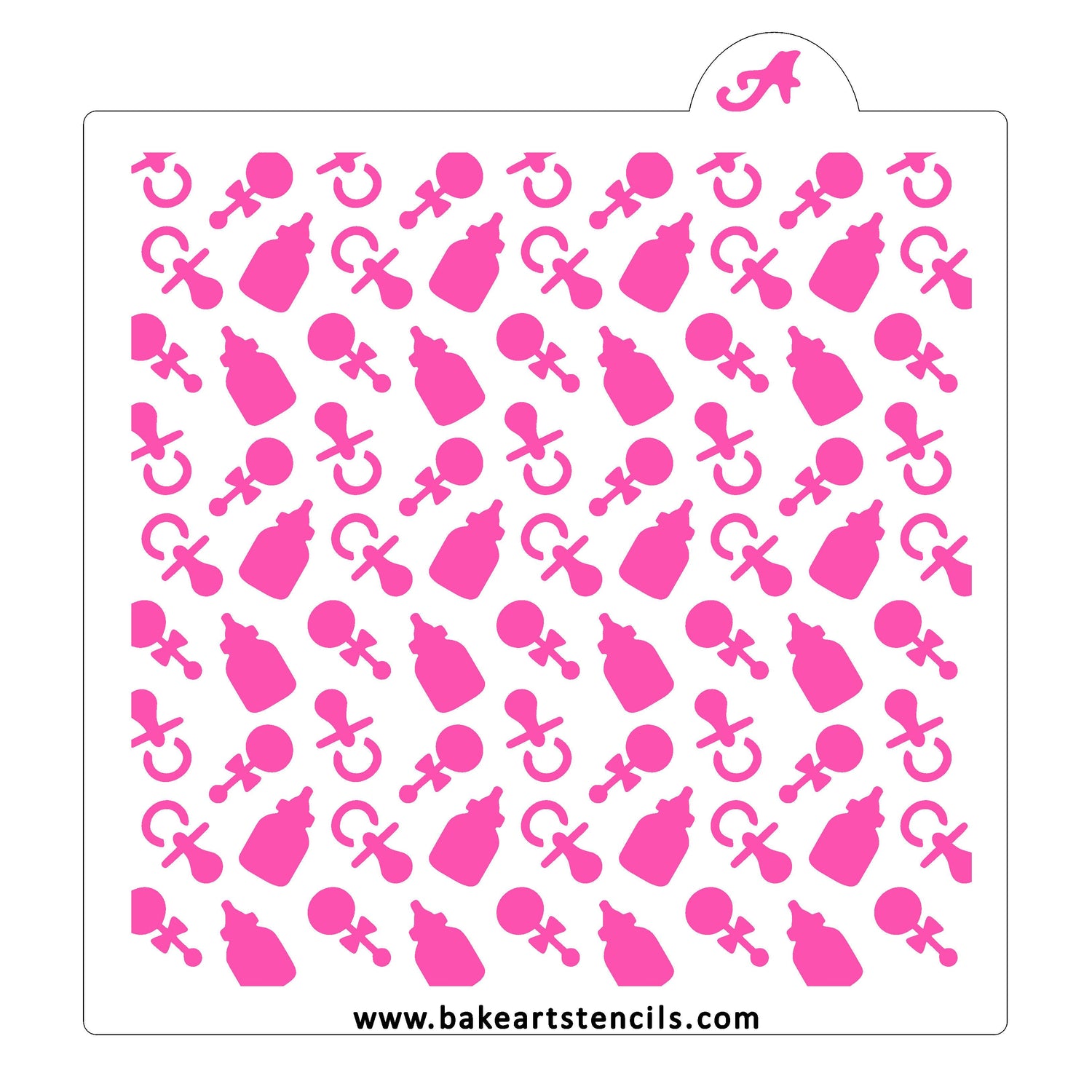 Baby Essentials Cookie Stencil