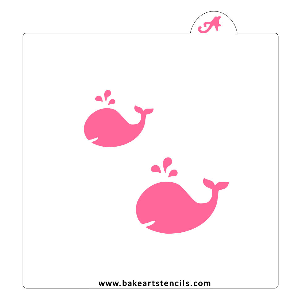 Baby Whale Stencil