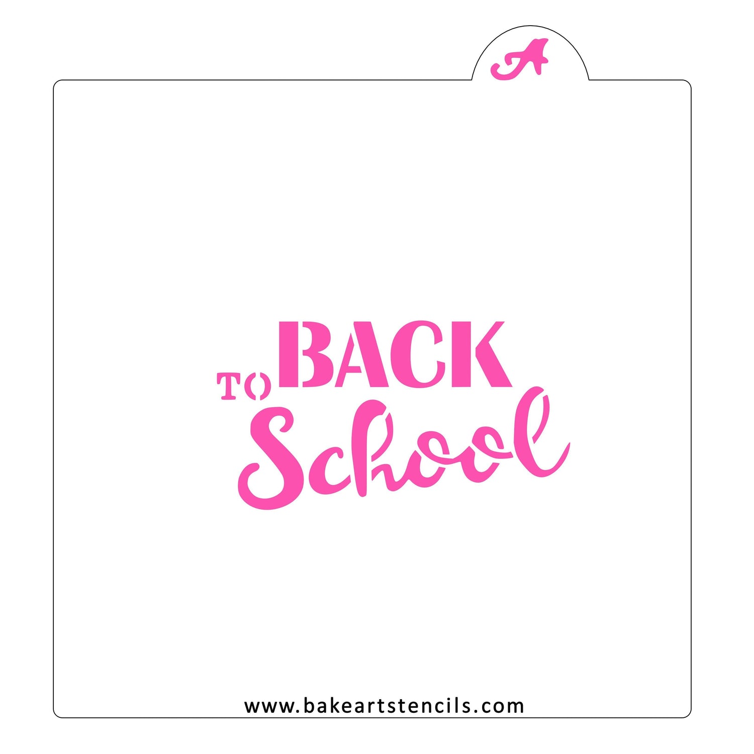Back to School Cookie Stencil