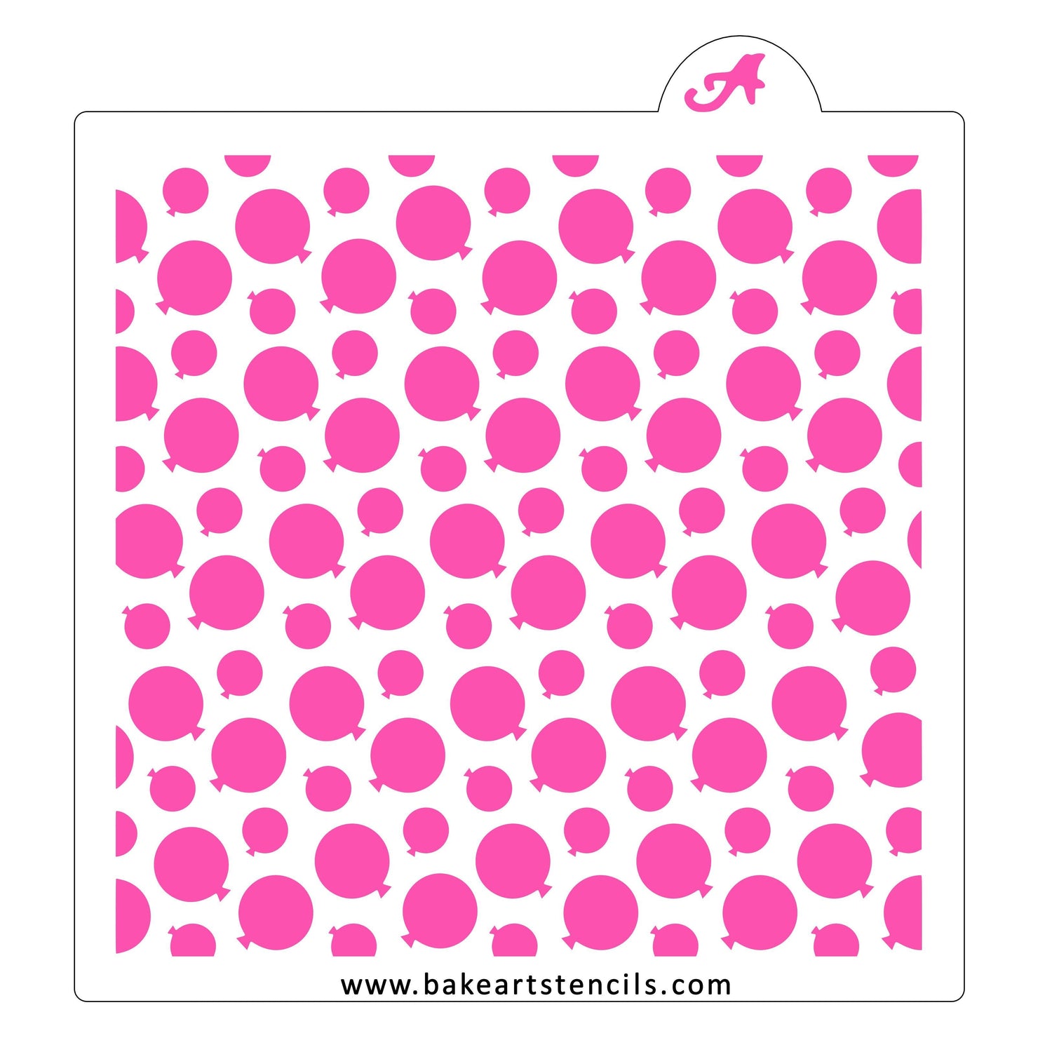 Balloon Bunches Stencil
