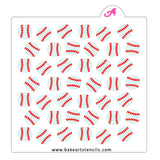 Baseballs Stencil Set