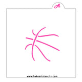 Basketball Cookie Stencil