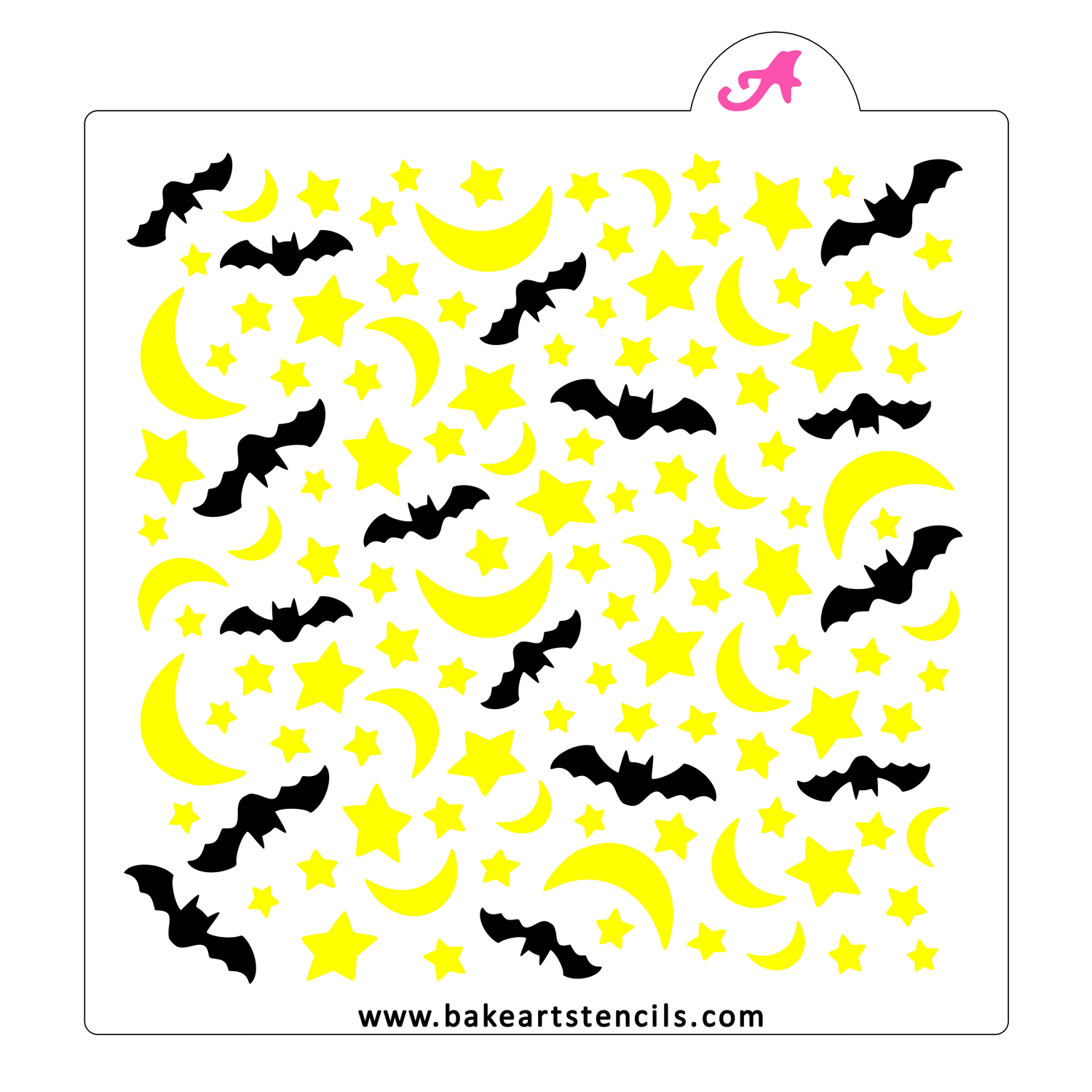 Batty Night Cookie Stencil