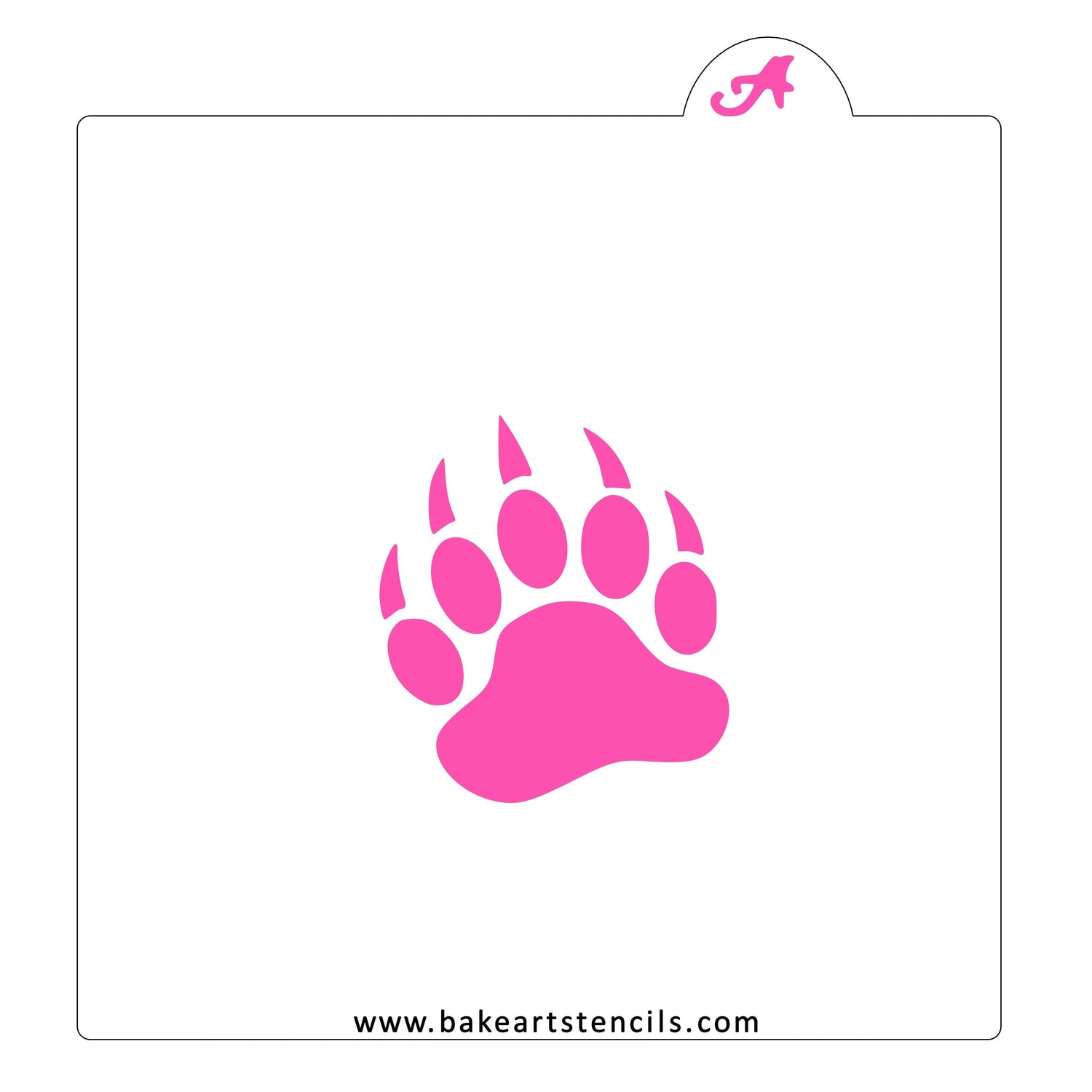 Bear Claw Stencil