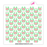 Bibs and Bows Stencil Set